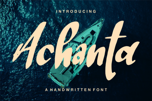 Achanta: A Bold Handwritten Font for Editorial Design