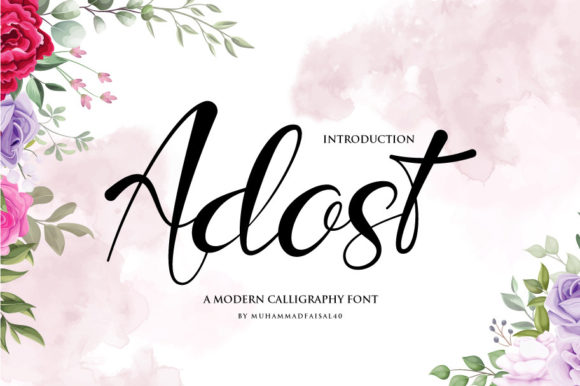 Adost: A Script Font That Elevates Digital Marketing Typography