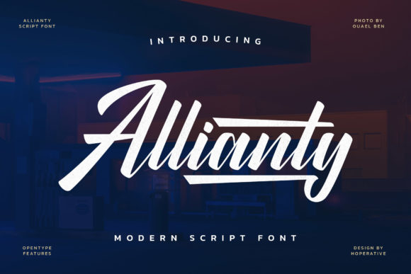 Allianty: A Retro Script Font for Business Branding