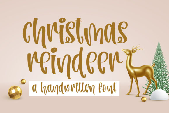 Christmas Reindeer: A Festive Handwritten Font Review