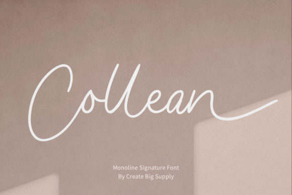 Collean: A Handwritten Font for Polished Brand Identity