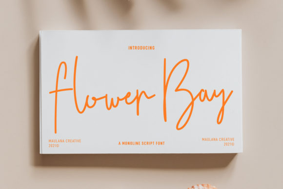 Flower Bay: A Handwritten Font That Brings Elegance to Every Maker’s Project
