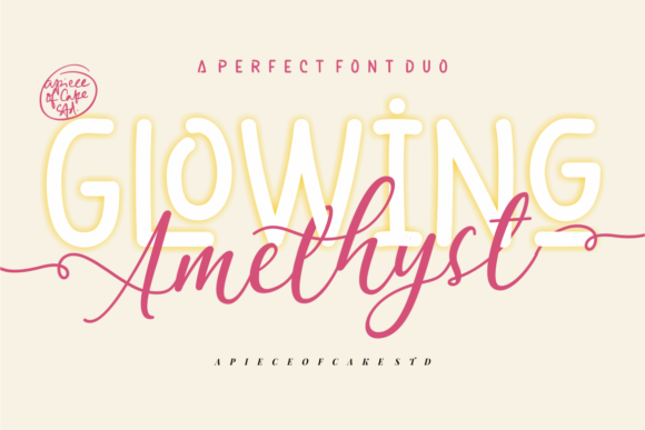 Glowing Amethyst: A Chic Script Font That Elevates Small Business Branding