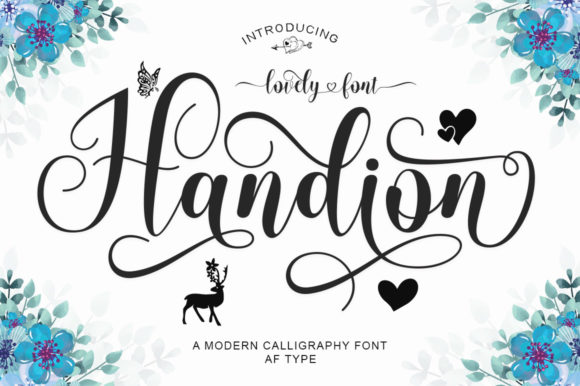 Handion: A Premium Script Font for Web Design