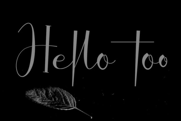 Hello Too: A Handwritten Font for Editorial Charm