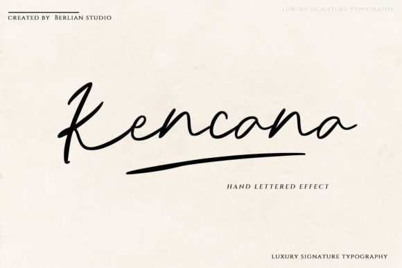 Kencana: A Vintage Script Font for Modern Web Design