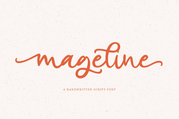 Mageline: A Vintage Script Font That Elevates Handmade Product Design
