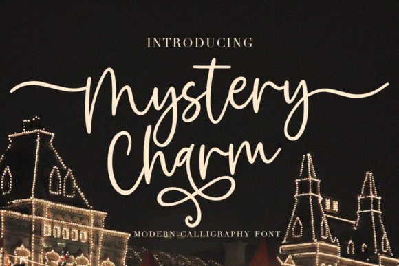 Mystery Charm: A Modern Script Font for Campaigns