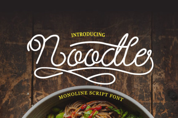 Noodle: A Vintage Script Font for Branding