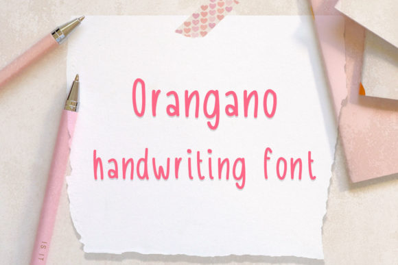 Orangano: A Natural Handwritten Font for Small Business