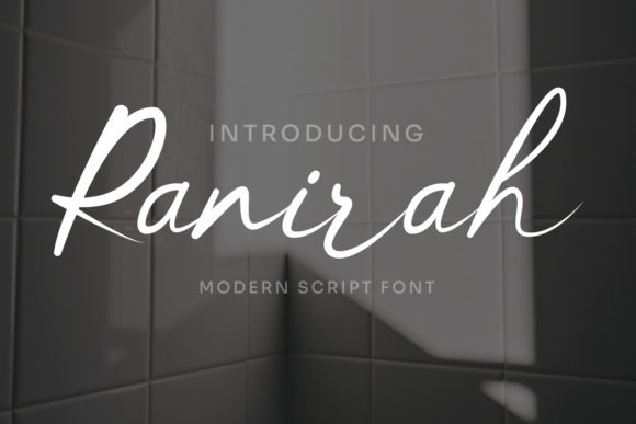 Ranirah: A Refined Script Font for Modern Editorial Design