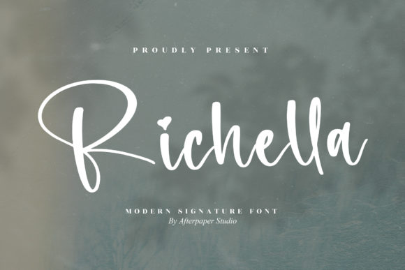 Richella: A Chic Script Font for Editorial Design