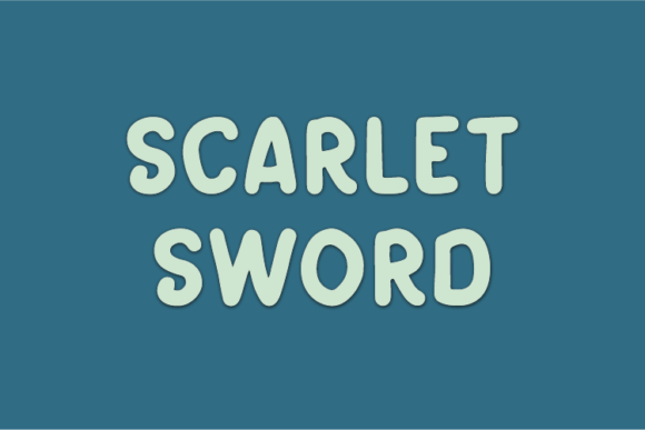 Scarlet Sword: A Handwritten Font for Crafters