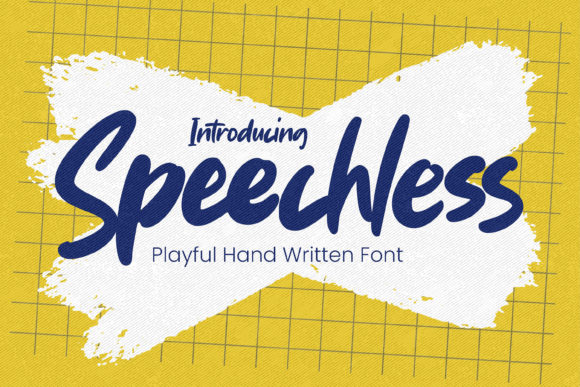 Speechless: A Retro Handwritten Font for Web Design