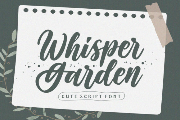 Whisper Garden: A Delicate Script Font for Romantic, User-Friendly Web Design