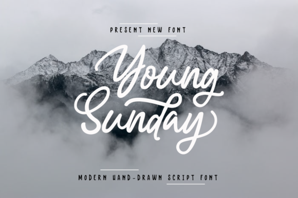 Young Sunday: A Vintage Script Font for Editorial Design