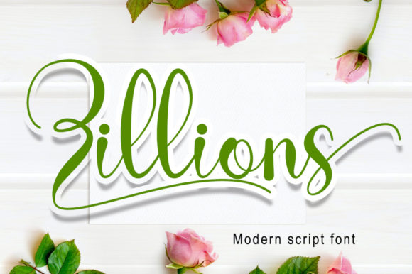 Zillions: A Distinct Script Font for Marketers